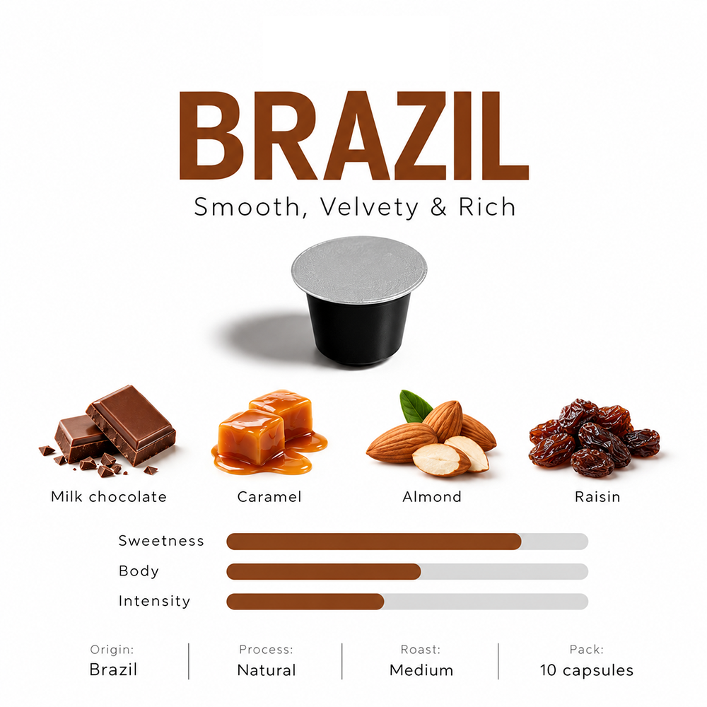 Roastery Station capsules (Brazil) 10 Pcs - Image 2